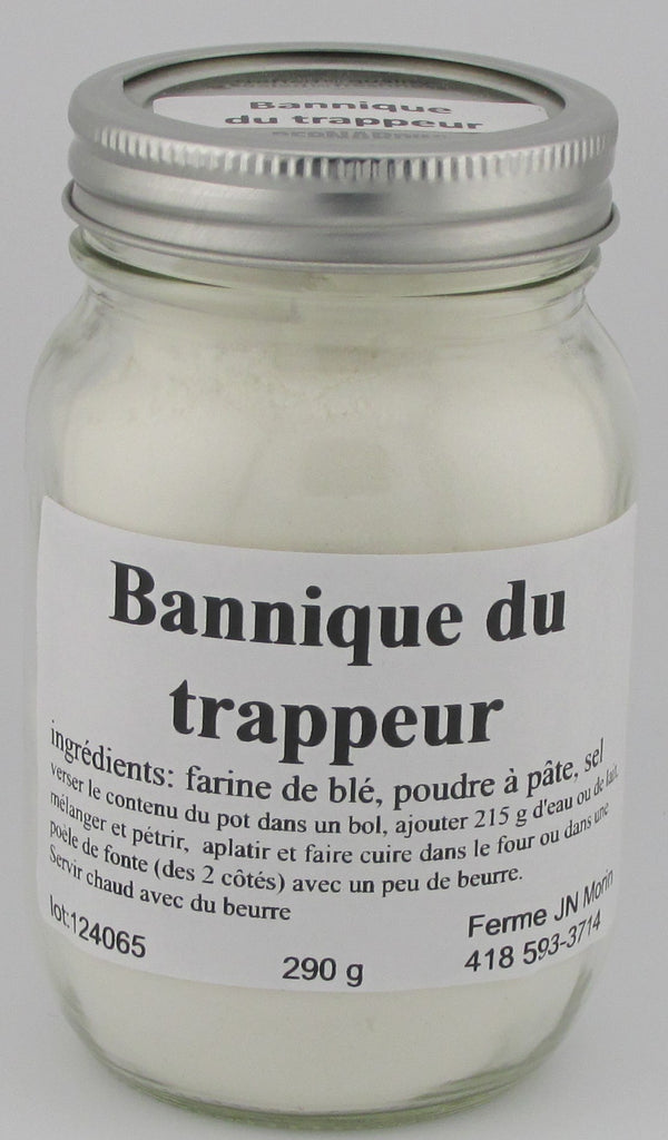 Bannique du trappeur, produit du terroir, Ferme JN Morin